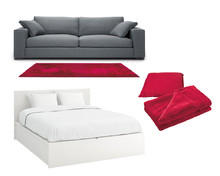 Cuscini, Coperte, Divani, Letti, Tappeti