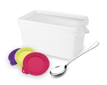 Contenitori per crocchette, Coperchi per lattine, Cucchiai